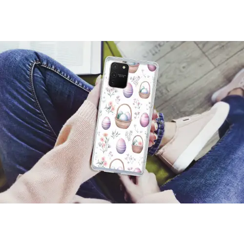Bloemen - Paaseieren - Patroon Telefoonhoesje Samsung Galaxy S10 Lite klein -handS10Lite
