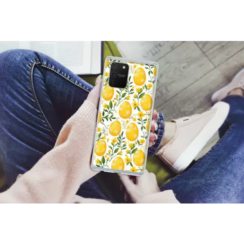 Bloemen - Paaseieren - Geel Telefoonhoesje Samsung Galaxy S10 Lite klein -handS10Lite