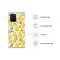 Bloemen - Paaseieren - Geel Telefoonhoesje Samsung Galaxy S10 Lite klein -specsS10Lite