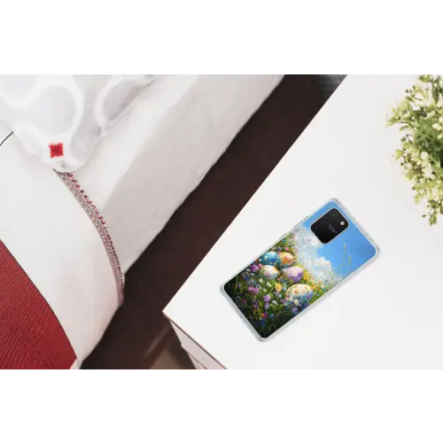 Grasveld - Eieren - Bloemen Telefoonhoesje Samsung Galaxy S10 Lite klein -kamerS10Lite