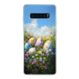 Grasveld - Eieren - Bloemen Telefoonhoesje Samsung Galaxy S10 Lite klein -3d