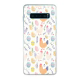 Patroon - Kip - Paaseieren Telefoonhoesje Samsung Galaxy S10 Lite klein -3d