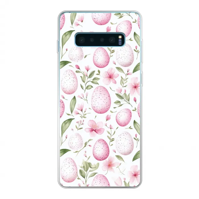 Patroon - Eieren - Roze - Pasen Telefoonhoesje Samsung Galaxy S10 Lite klein -3d