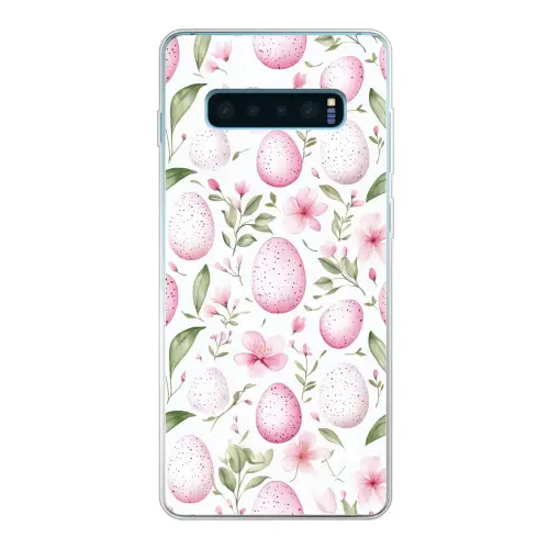 Patroon - Eieren - Roze - Pasen Telefoonhoesje Samsung Galaxy S10 Lite klein -3d