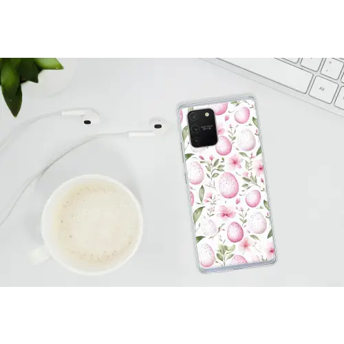 Patroon - Eieren - Roze - Pasen Telefoonhoesje Samsung Galaxy S10 Lite klein -oordopS10Lite