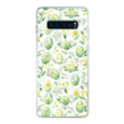 Patroon - Groen - Eieren Telefoonhoesje Samsung Galaxy S10 Lite klein -3d