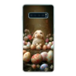 Konijn - Paaseieren - Stilleven Telefoonhoesje Samsung Galaxy S10 Lite klein -3d