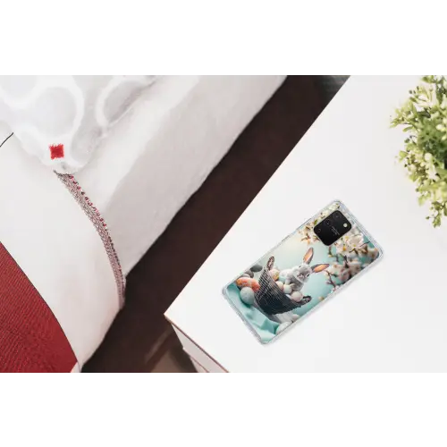 Konijn - Eieren - Mand Telefoonhoesje Samsung Galaxy S10 Lite klein -kamerS10Lite
