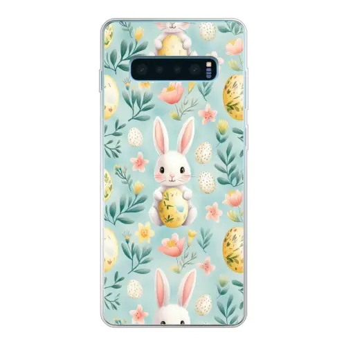 Konijn - Eieren - Takjes Telefoonhoesje Samsung Galaxy S10 Lite klein -3d