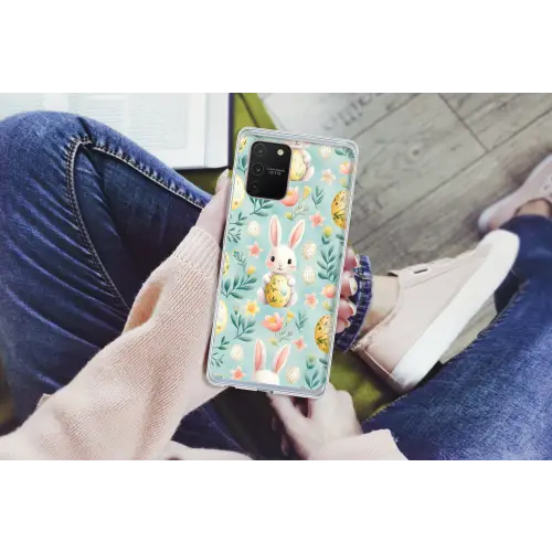 Konijn - Eieren - Takjes Telefoonhoesje Samsung Galaxy S10 Lite klein -handS10Lite
