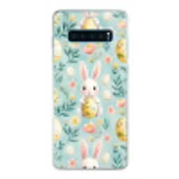 Konijn - Eieren - Takjes Telefoonhoesje Samsung Galaxy S10 Lite klein -3d