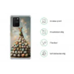 Konijn - Eieren - Kleurrijk Telefoonhoesje Samsung Galaxy S10 Lite klein -specsS10Lite