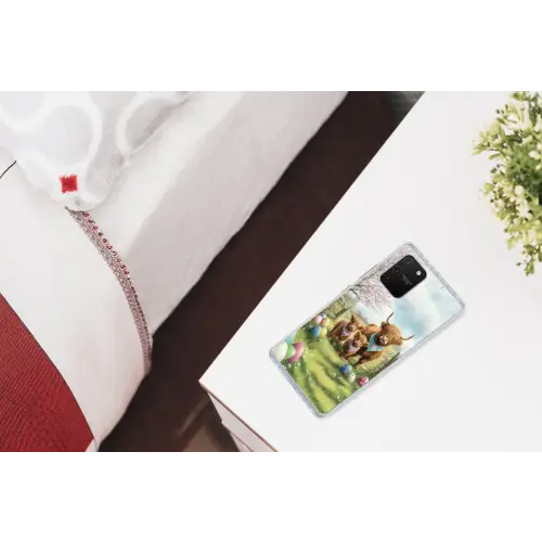 Schotsehooglanders - Paaseieren - Lente Telefoonhoesje Samsung Galaxy S10 Lite klein -kamerS10Lite
