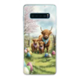 Schotsehooglanders - Paaseieren - Lente Telefoonhoesje Samsung Galaxy S10 Lite klein -3d