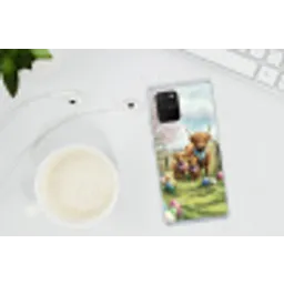 Schotsehooglanders - Paaseieren - Lente Telefoonhoesje Samsung Galaxy S10 Lite klein -oordopS10Lite