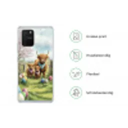 Schotsehooglanders - Paaseieren - Lente Telefoonhoesje Samsung Galaxy S10 Lite klein -specsS10Lite