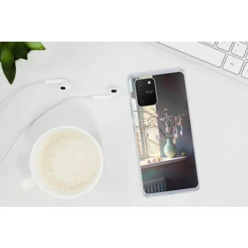 Stilleven - Vaas - Paastak Telefoonhoesje Samsung Galaxy S10 Lite klein -oordopS10Lite