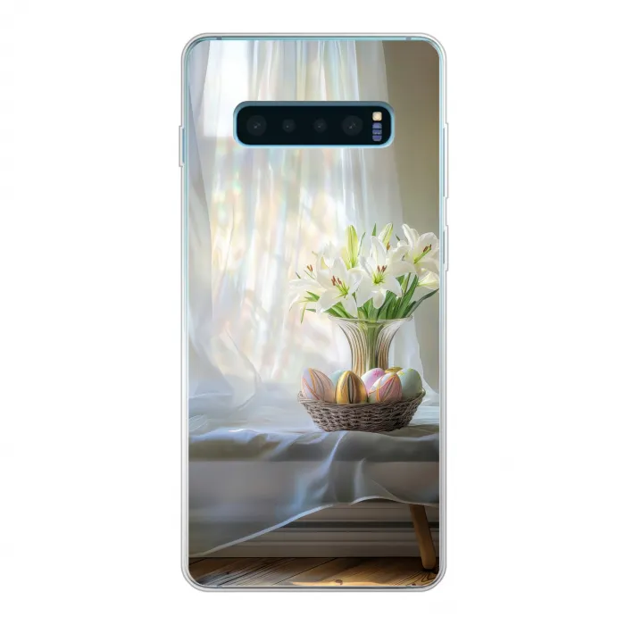 Vaas - Eieren - Bloemen Telefoonhoesje Samsung Galaxy S10 Lite klein -3d
