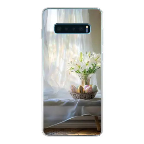 Vaas - Eieren - Bloemen Telefoonhoesje Samsung Galaxy S10 Lite klein -3d