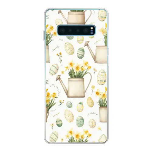 Gieter - Bloemen - Eieren Telefoonhoesje Samsung Galaxy S10 Lite klein -3d