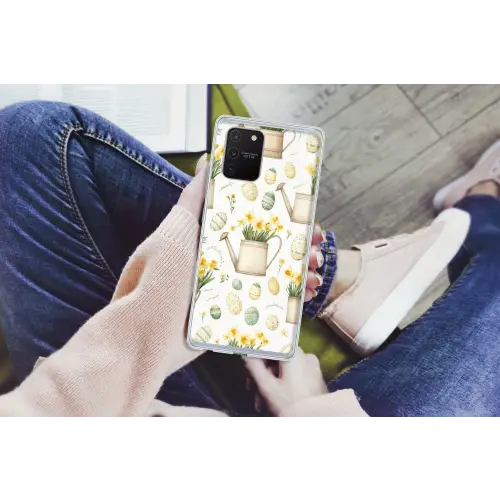 Gieter - Bloemen - Eieren Telefoonhoesje Samsung Galaxy S10 Lite klein -handS10Lite