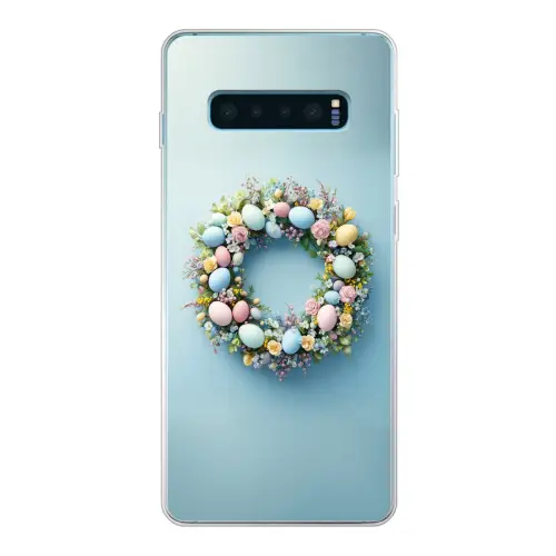 Krans - Eieren - Bloemen Telefoonhoesje Samsung Galaxy S10 Lite klein -3d