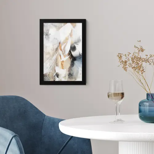 Abstract - Gold - Design - Luxe fotolijst zwart zonder passe partout klein -sfeer4