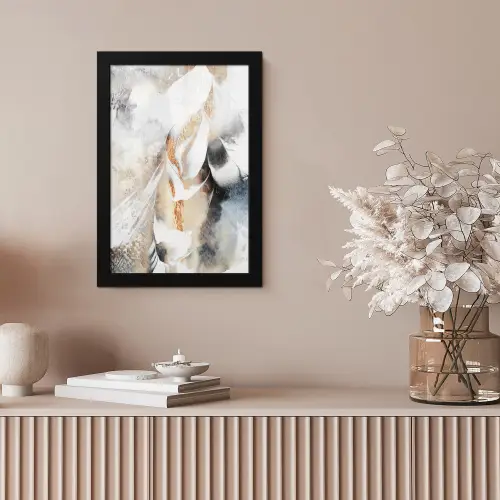 Abstract - Gold - Design - Luxe fotolijst zwart zonder passe partout klein -sfeer5