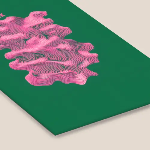 Abstract - Pink - Lijnen - Groen fotolijst zwart zonder passe partout klein -zsfeer6