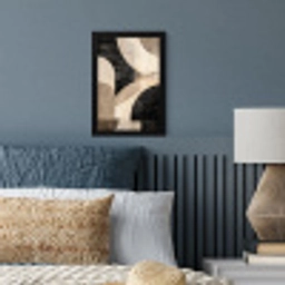 Abstract - Vormen - Modern - Beige fotolijst zwart zonder passe partout klein -sfeer3