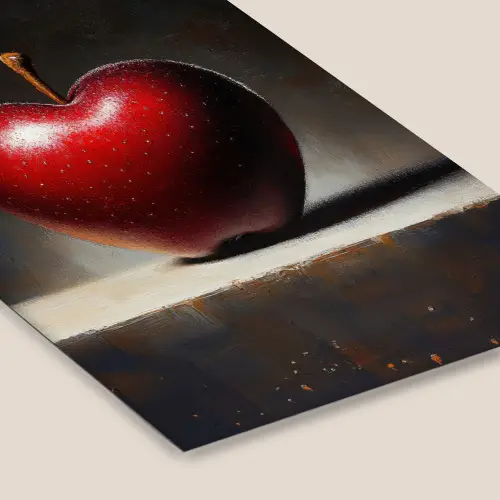 Apple - Hart - Rood fotolijst zwart zonder passe partout klein -zsfeer6