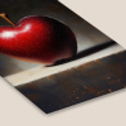 Apple - Hart - Rood fotolijst zwart zonder passe partout klein -zsfeer6