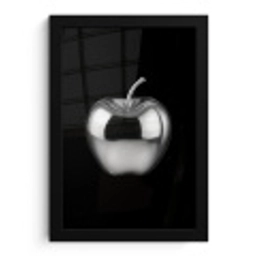 Appel - Metallic - Symmetrisch fotolijst zwart zonder passe partout klein -3d