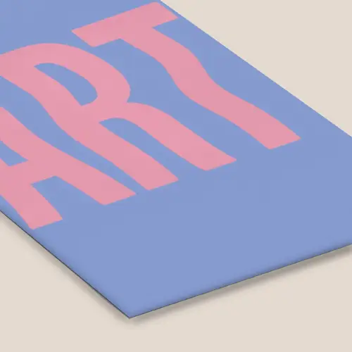 Art - Roze - Blauw fotolijst zwart zonder passe partout klein -zsfeer6