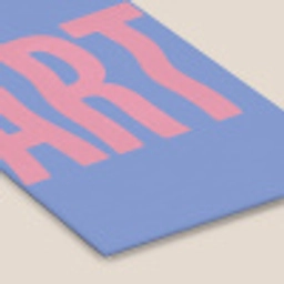 Art - Roze - Blauw fotolijst zwart zonder passe partout klein -zsfeer6