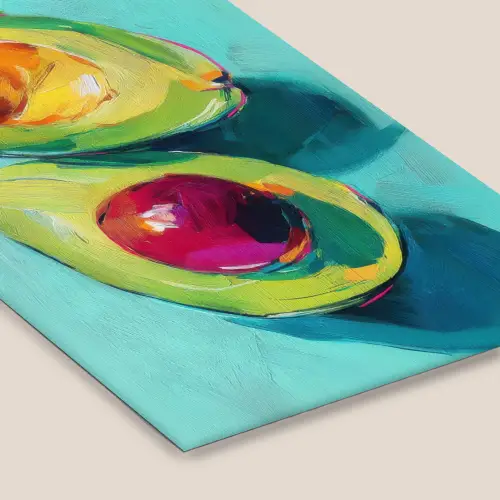 Avocado - Groen - Pit - Schaduw fotolijst zwart zonder passe partout klein -zsfeer6