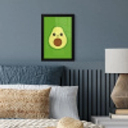Avocado - Groen - Speels fotolijst zwart zonder passe partout klein -sfeer3