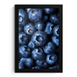 Bessen - Blauw - Fruit fotolijst zwart zonder passe partout klein -3d