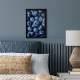 Bessen - Blauw - Fruit fotolijst zwart zonder passe partout klein -sfeer3