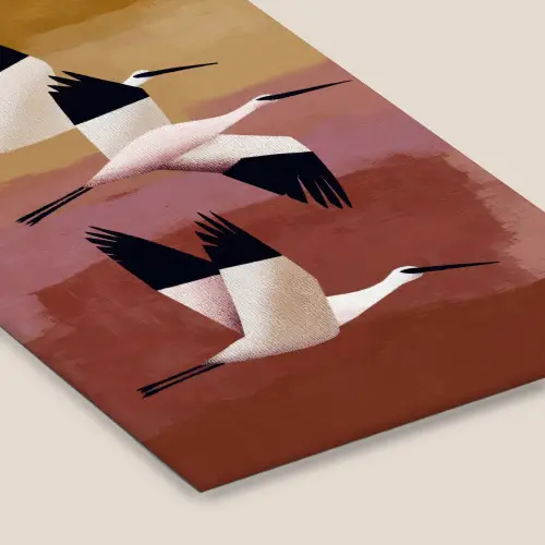 Vogels - Snavel - Abstract fotolijst zwart zonder passe partout klein -zsfeer6