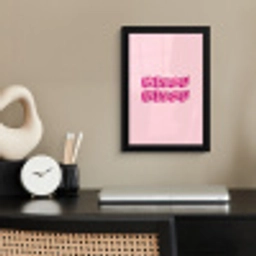 Bisou - Roze - Schaduw fotolijst zwart zonder passe partout klein -sfeer1