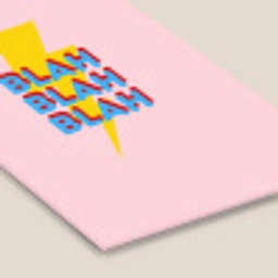 Blah - Bliksem - Roze fotolijst zwart zonder passe partout klein -zsfeer6
