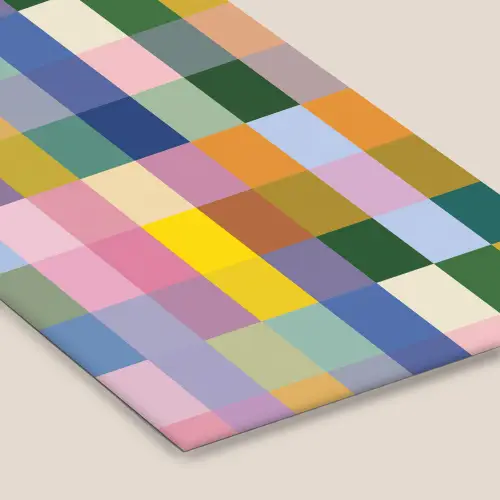 Blokken - Vierkant - Patroon - Gekleurd fotolijst zwart zonder passe partout klein -zsfeer6