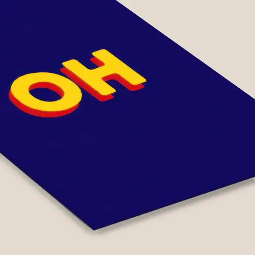 Blauw - Geel - OH - Schaduw fotolijst zwart zonder passe partout klein -zsfeer6