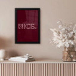 Bordeaux - Nice - minimalistisch fotolijst zwart zonder passe partout klein -sfeer5