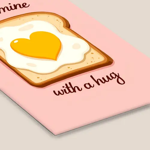 Brood - Illustratie - Quote - Roze fotolijst zwart zonder passe partout klein -zsfeer6