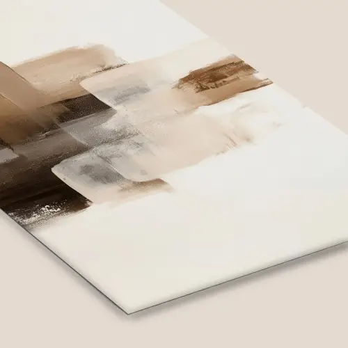 Penseelstreken - Abstract landschap - Rust fotolijst zwart zonder passe partout klein -zsfeer6