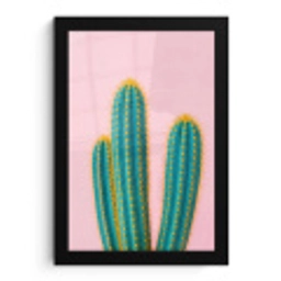 Cactussen - Modern - Pastel fotolijst zwart zonder passe partout klein -3d