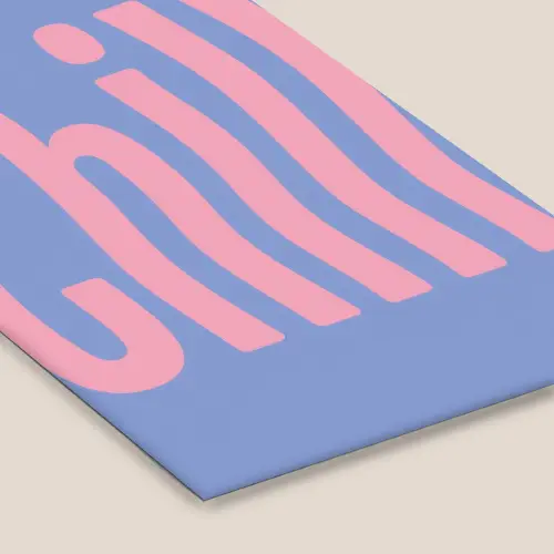 Chill - Roze - Blauw - Golvend fotolijst zwart zonder passe partout klein -zsfeer6