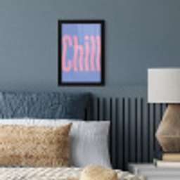 Chill - Roze - Blauw - Golvend fotolijst zwart zonder passe partout klein -sfeer3